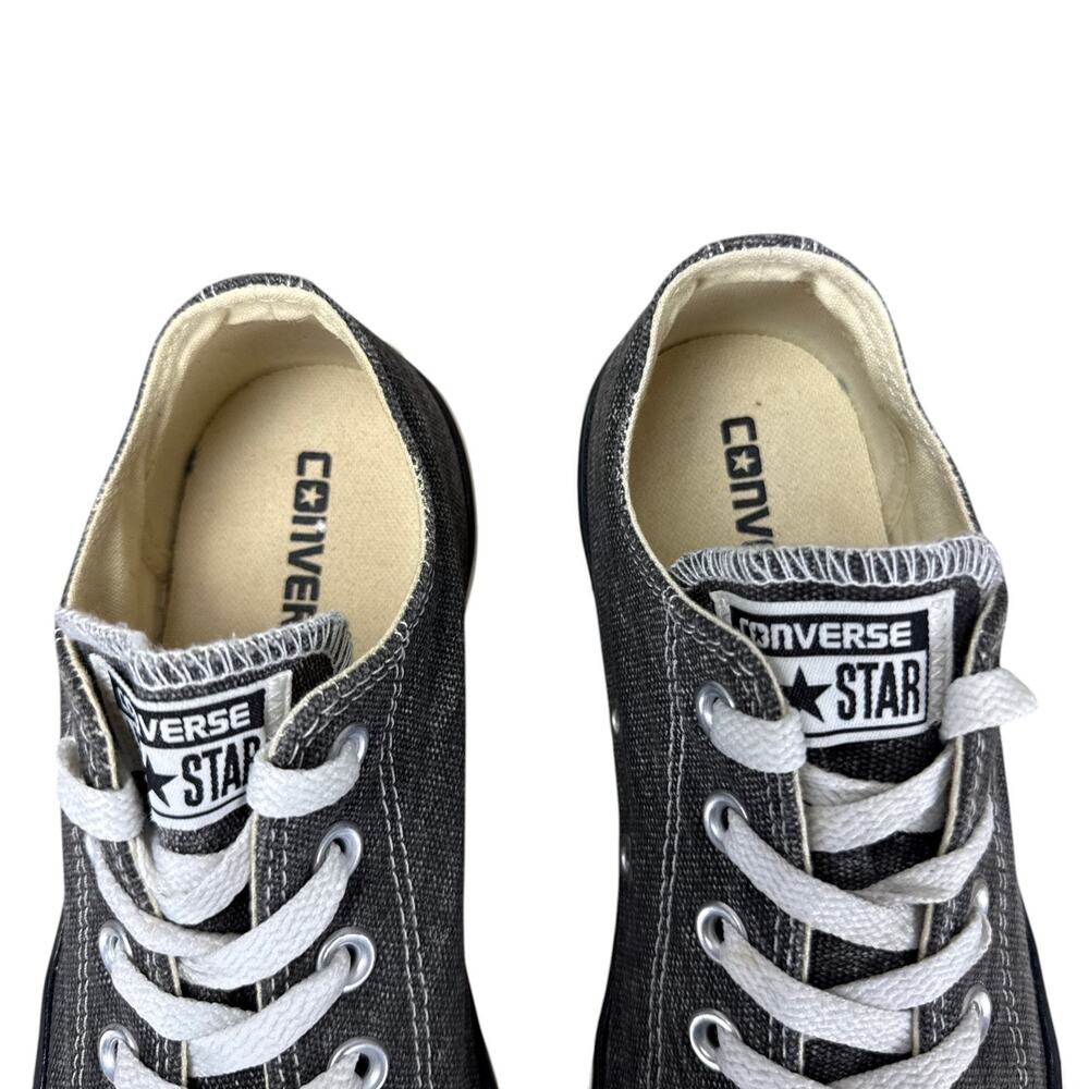 Converse Chuck Taylor All Star Low Black Denim Mens 6 Womens 8 Sneakers Y2K - Picture 7 of 12